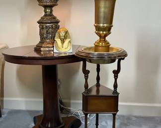 Accent Table Lamp Brass Dcor and Plant Stand