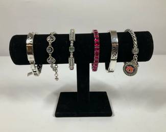 Designer Style Bracelet Lot with Auburn Charm