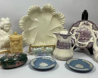 Johnson Bros Old Britain Castles with Lenox and Porcelain Accents