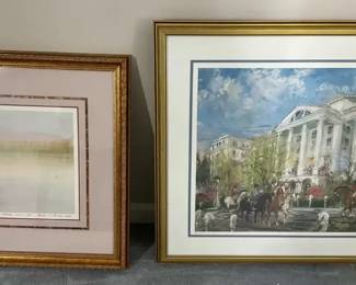 Framed Landscape and Architectural Art Prints