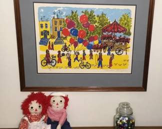 Leonard Bergman Print Signed