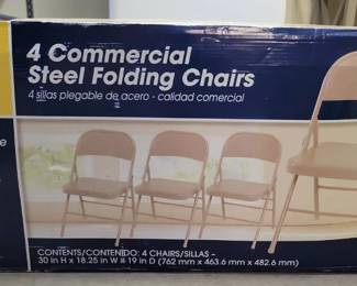 New In Box Folding Chairs
