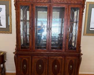Universal China display cabinet with lion head door pulls