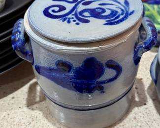 French style salt glaze butter keeper