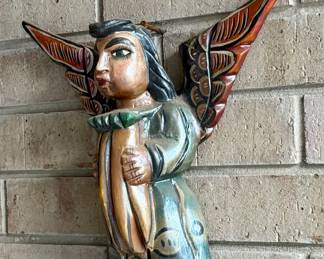 Guerrero Nahua folk art cache tones angel