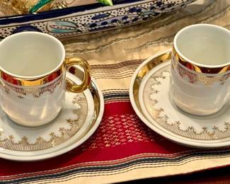 Gold trimmed demitasse