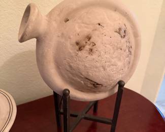 Pottery flask. “moon” vase, lunar flask