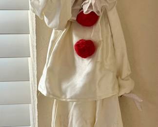 Porcelain headed clown puppet