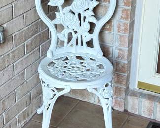 Iron patio chair