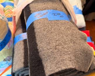 3- queen sized wool blankets 