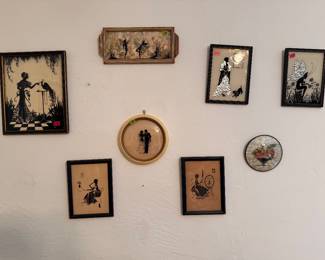 vintage silhouettes framed 