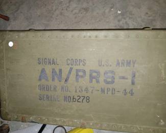 WWII Era AN/PRS-1 US Army Signal Corps Metal Detector Set