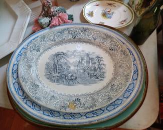 Transferware Platter