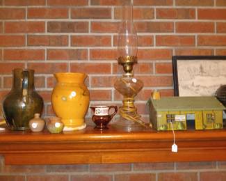 Pottery, Oil Lamp, etc