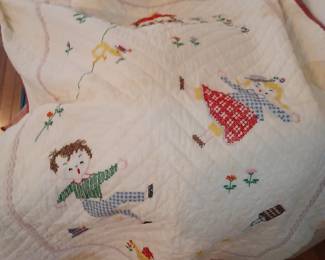 Embroidered Child's Quilt