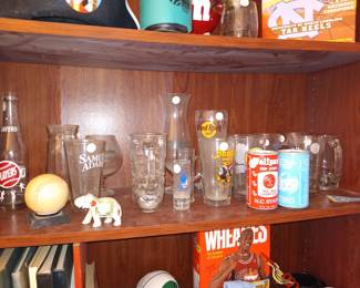 Vintage Barware, Bottles, Pint Glasses, etc
