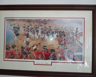 Dale Gallon Framed Battle of Guilford Courthouse Prints Turning Point at Guilford