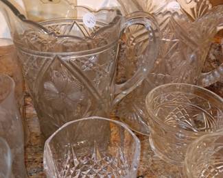 Pressed Glass Pitchers