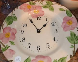 Franciscan Desert Rose Clock