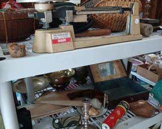 Scales, Baskets, Candle Holders, etc