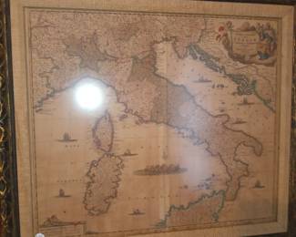 Early Map of Italy Frederick De Wit