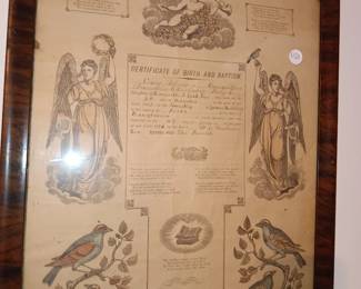 Early Birth Certificate