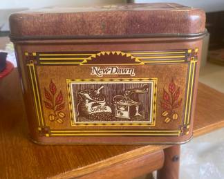 New Dawn Coffee Tin