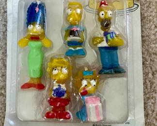 Vintage Simpsons Family Cake Topper Candles
