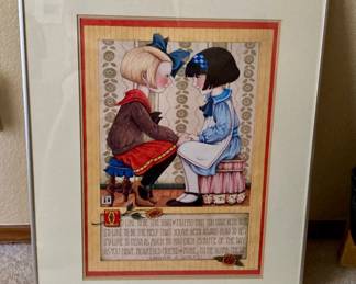 Precious Mary Englebreit Framed Print with Edgar A. Guest Poem