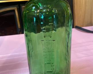 Vintage Glass JUICE Refrigerator Bottle