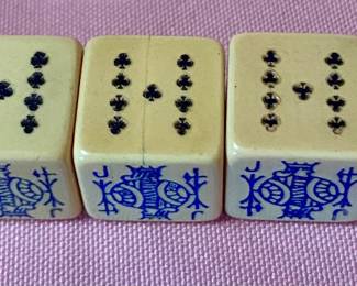Bakelite Vintage Poker Set of 5