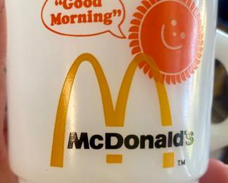 McDonald's Vintage Anchor Hocking Fire-King Milk Glass Coffee Mug