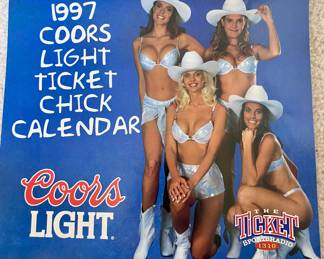 1997 Coors Light Ticket Chick Calendar