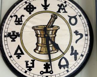 Original Vintage Pharmacy Wall Clock 