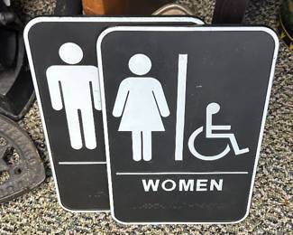 bathroom signs 