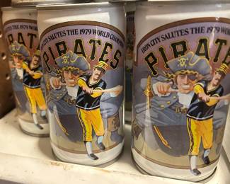 VTG PITTSBURGH PIRATES BASEBALL CHAMPIONSHIP BEER CANS 1979