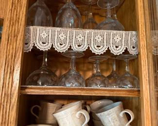 Misc. cups, stemware