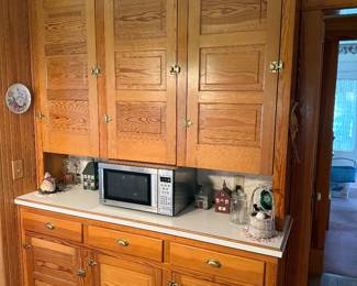 Restored kitchen cabinetry