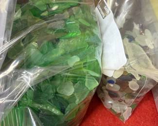 Beach glass collection