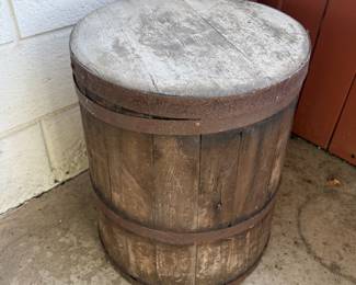 Antique wooden barrel