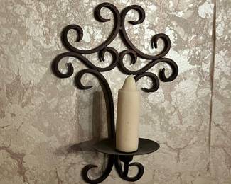 Vintage iron candle scone