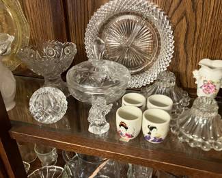 Assorted glassware