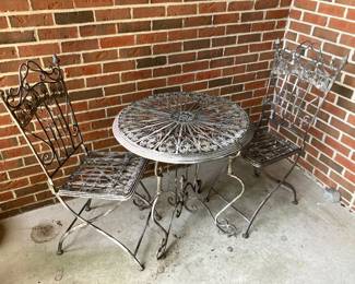 Bistro table and chairs