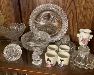 Assorted glassware