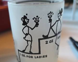 1950's "Say When" Hazel Atlas shot glass