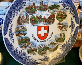 Suisse souvenir plate