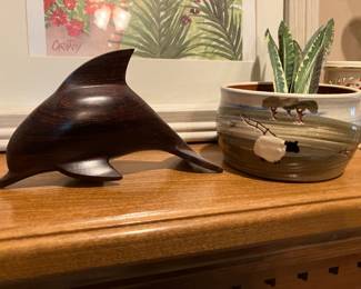 Wooden dolphin