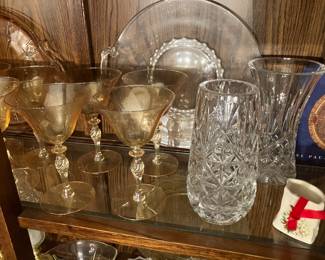Assorted glassware