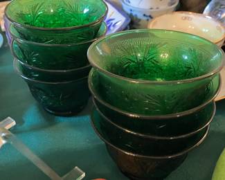 Vintage anchor hocking green
