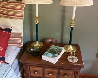 Lamps and nightstand